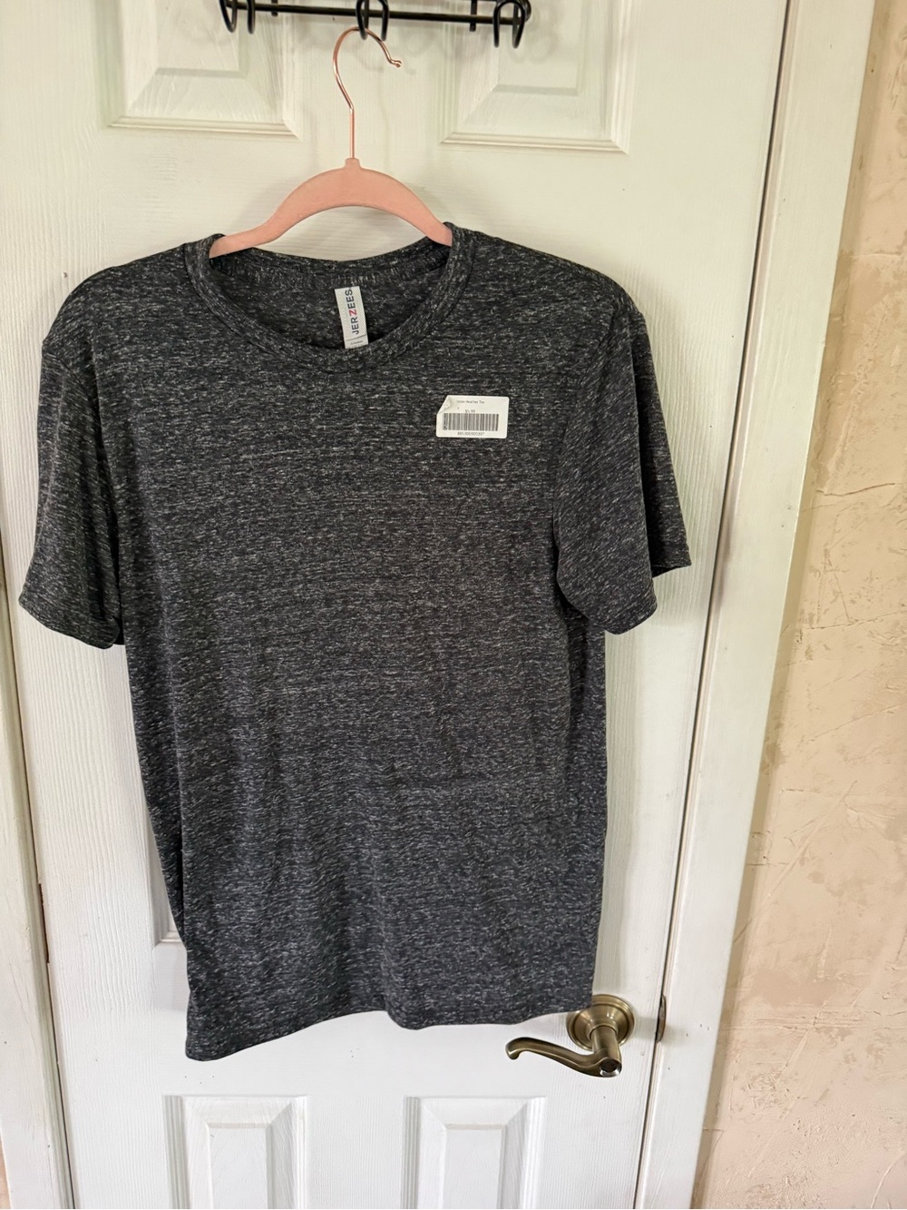 Jerzees Charcoal Heather Short Sleeve Crew Neck T-Shirt